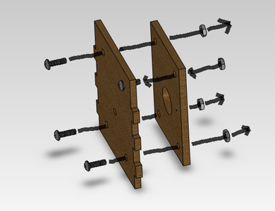 Attach the LED Mounting Plate to the Back Head Piece