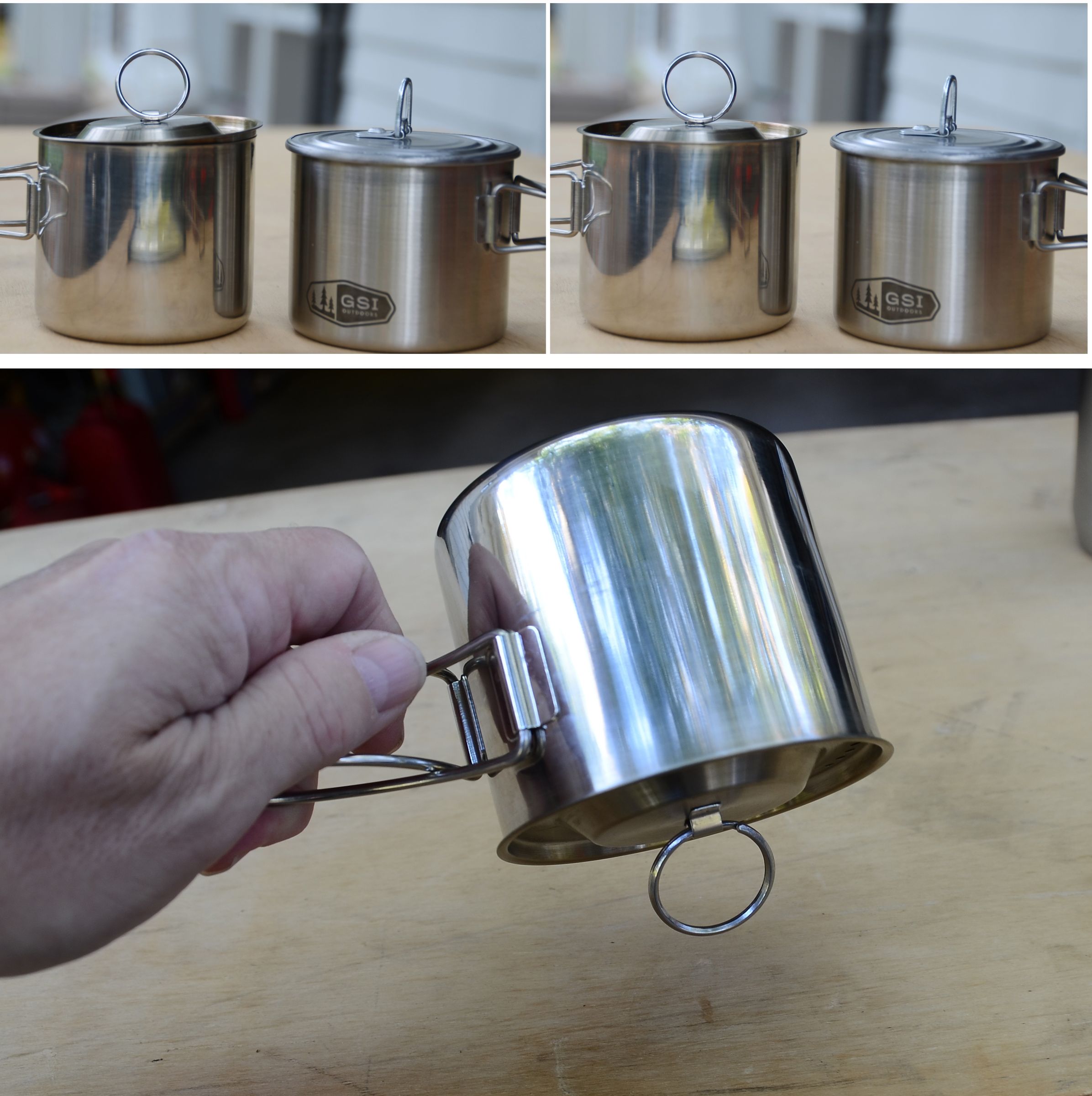 Gsi Outdoors Glacier Tazza/Pentolino In Acciaio Inox Per Borraccia Da 1L - 5
