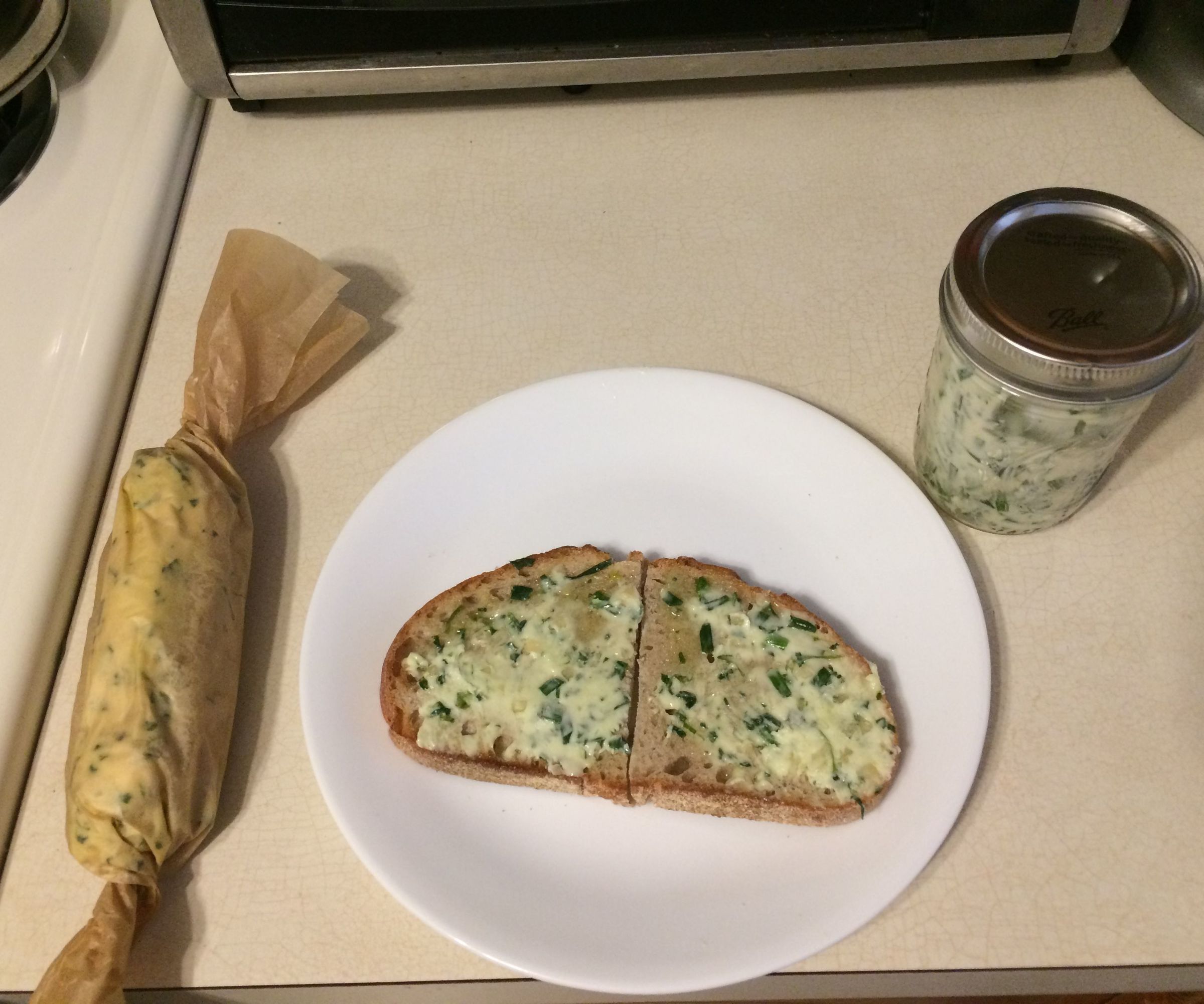 Garlic Chive Compound Butter