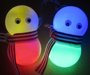 Snowman Lights DIY