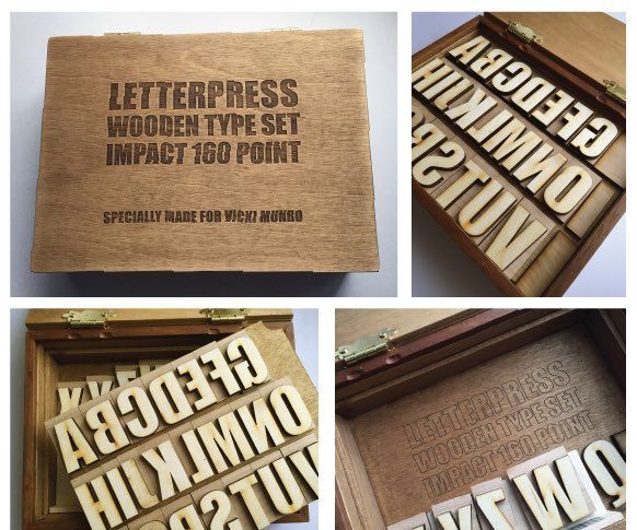 LASER CUT LETTERPRESS TYPE