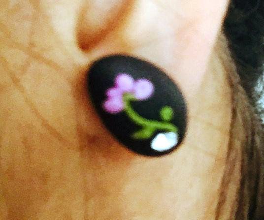 Polymer Applique Earrings