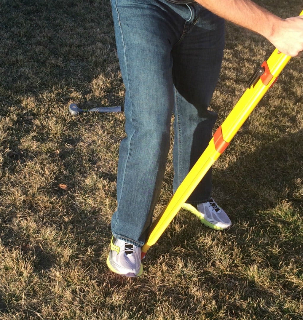 Attach the Tribrach and Coarse Level the Tripod Over the Benchmark.