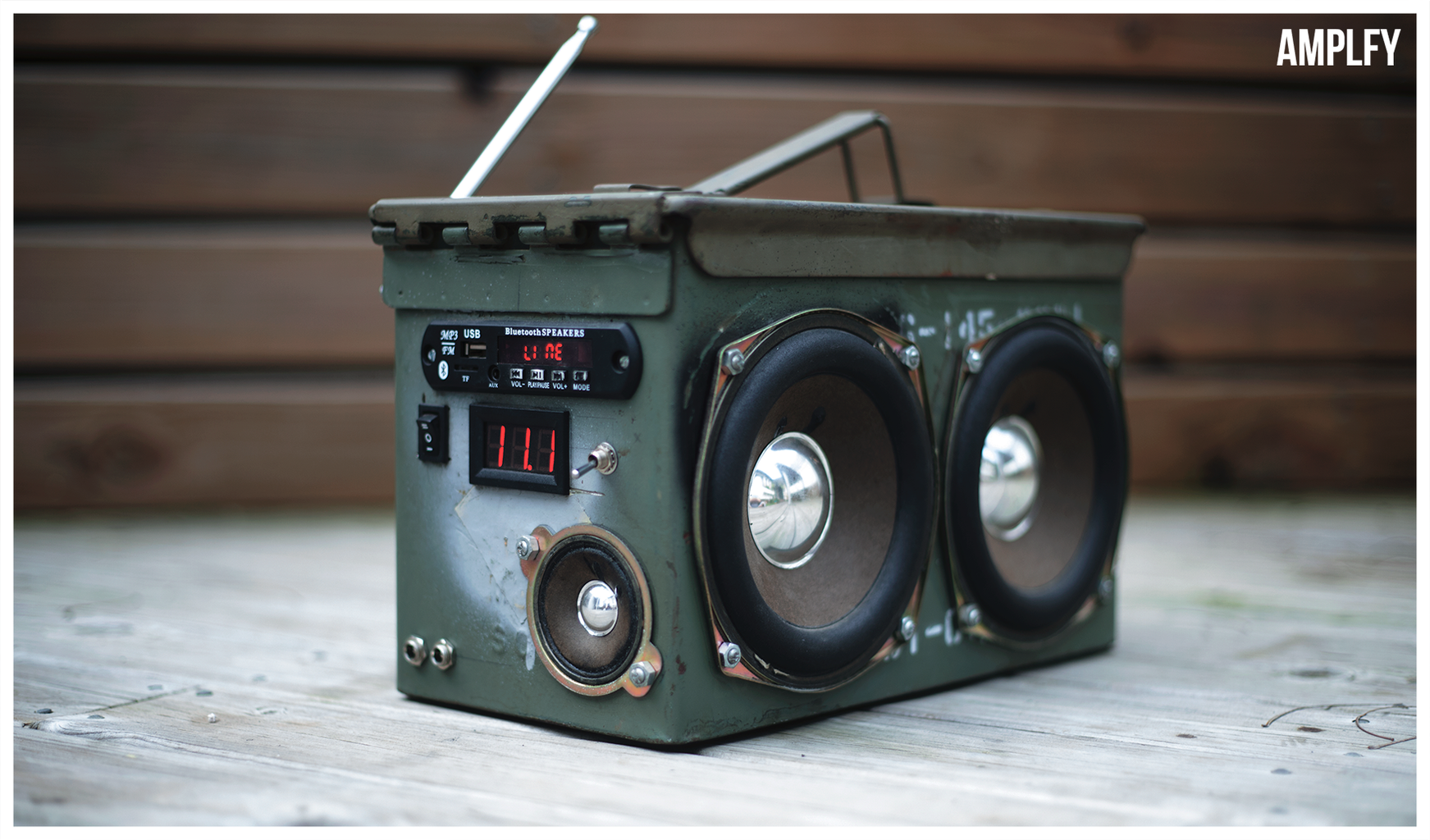 Bluetooth ammo hotsell can speaker