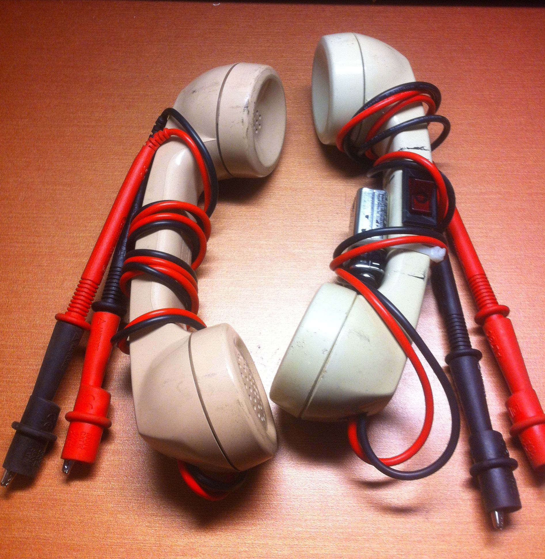 Vintage Style Receiver Handset For Continuity Testing & Retro Phone Repair Parts