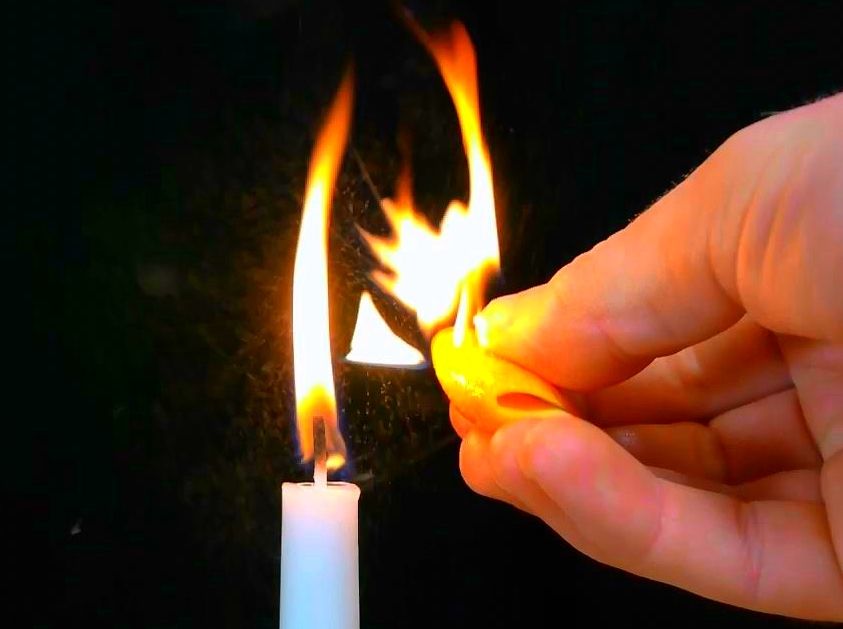 How to Make a Micro Flamethrower From an Orange