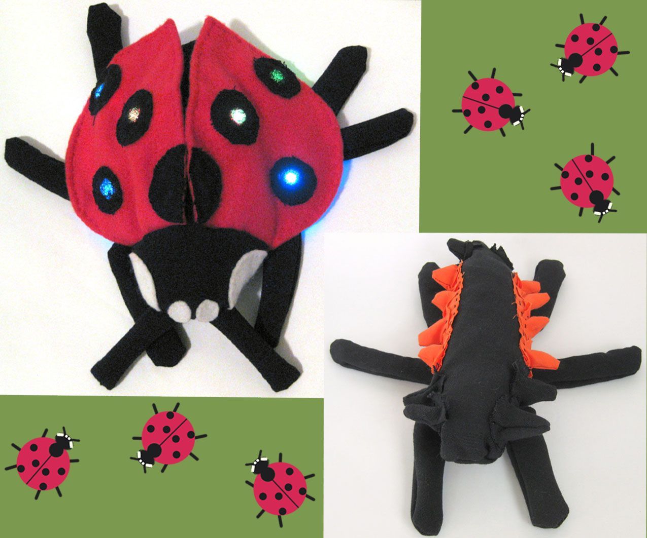 Reversible Ladybug Heat Bag That Glows