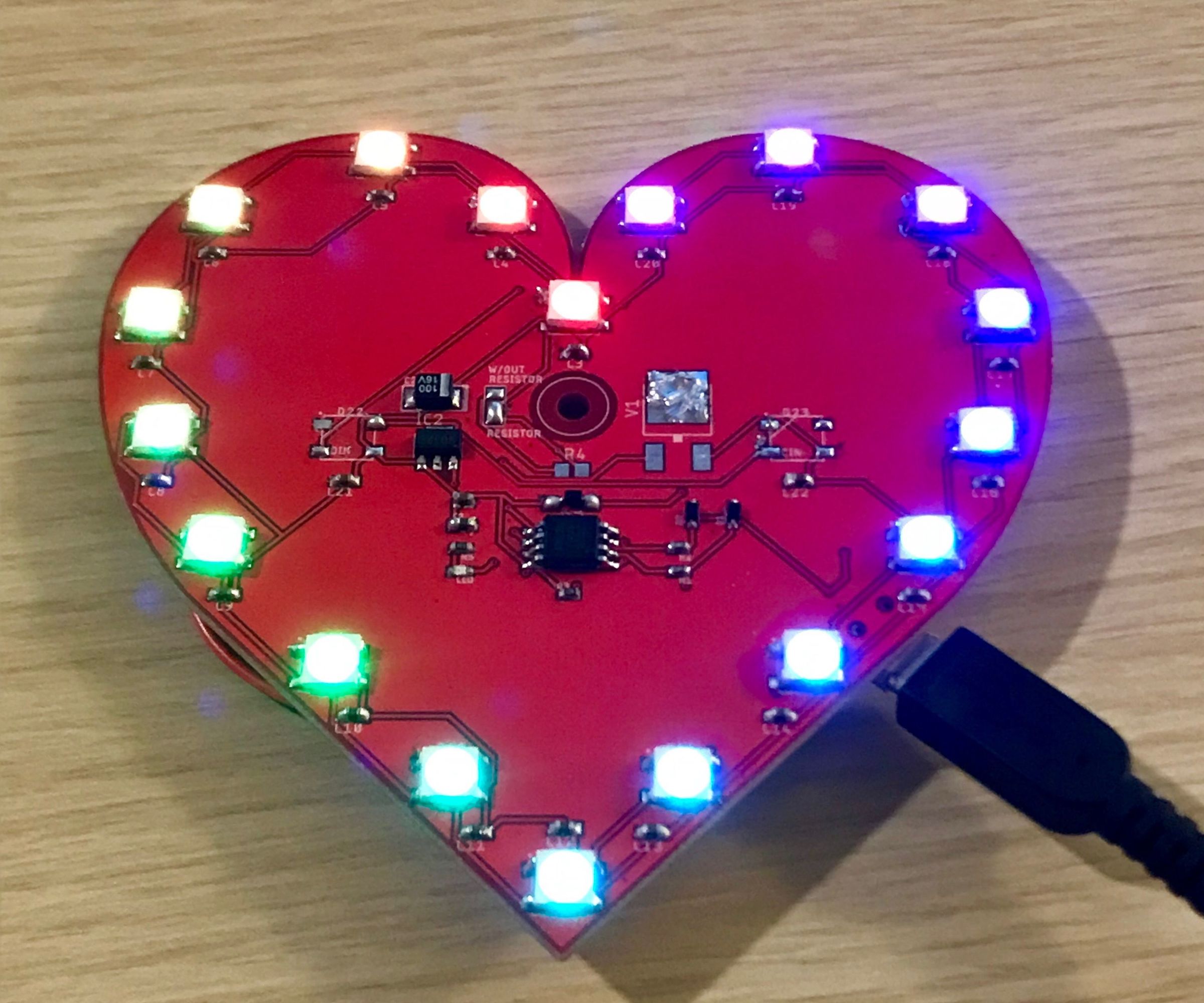 Valentines PCB Heart