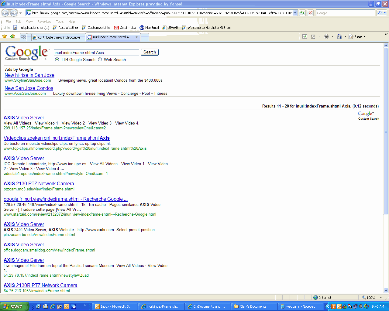 Watch People on Security Cams