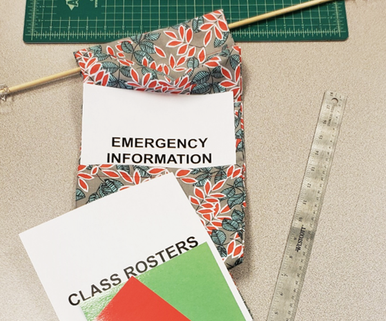 Emergency Door Curtain Organizer