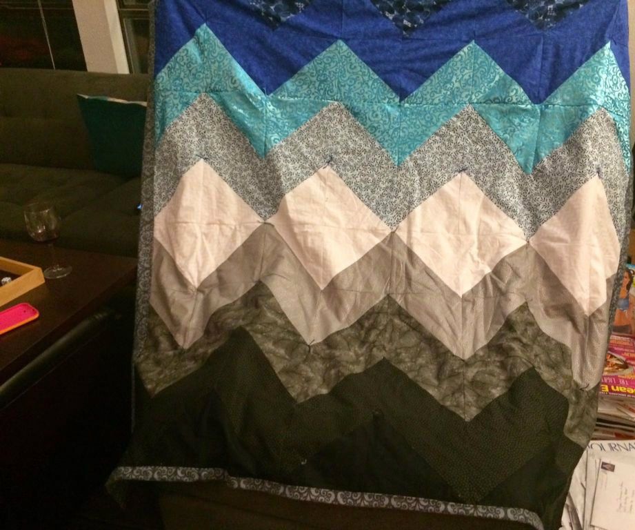 Chevron Ombré Quilt
