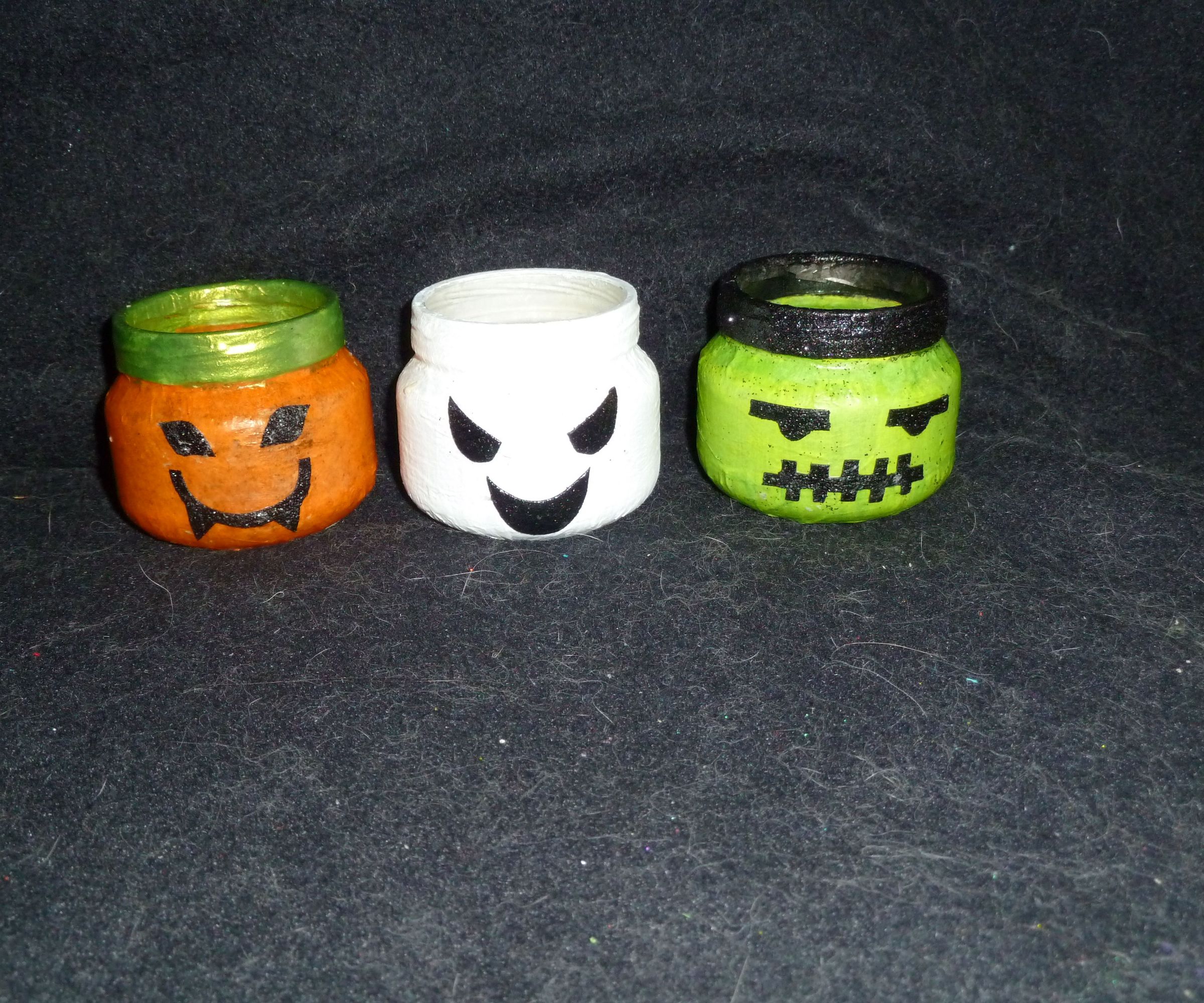 DIY Halloween Candle Holders