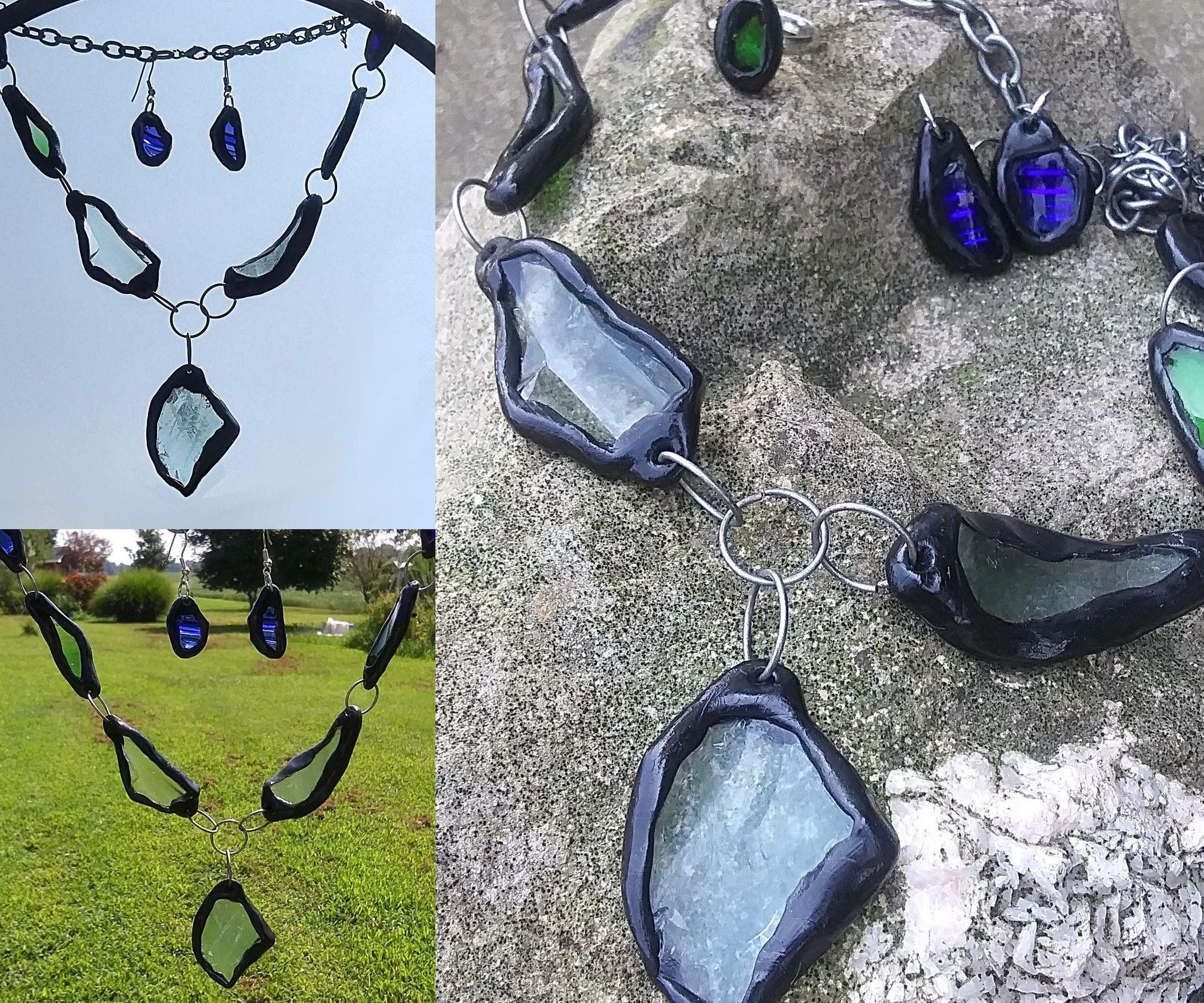 Scrap Glass Pieces Into a Jewelry Set 8 Steps (with Pictures
