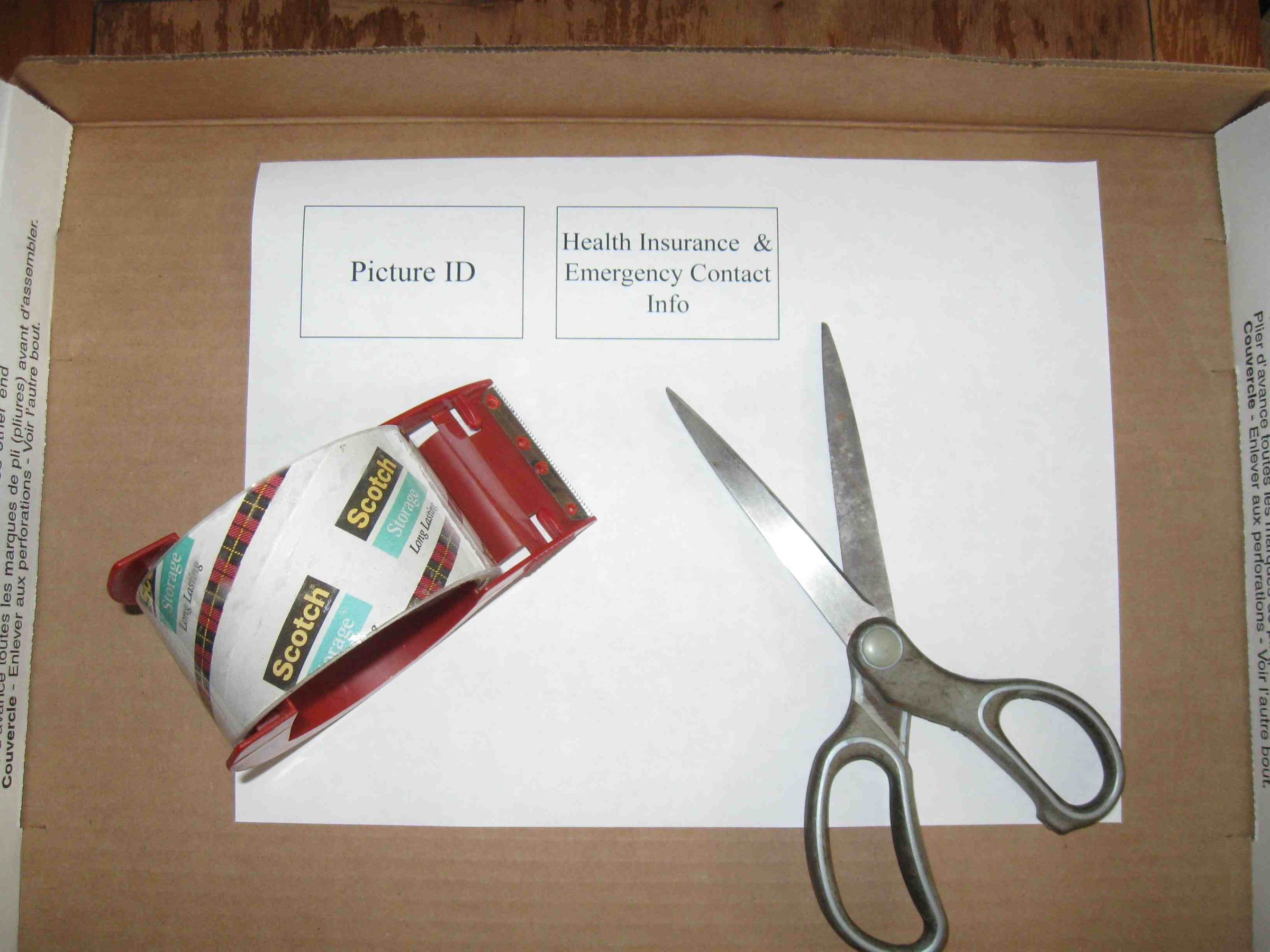 Sports ID:  ID, Insurance and Emergency Contact Info