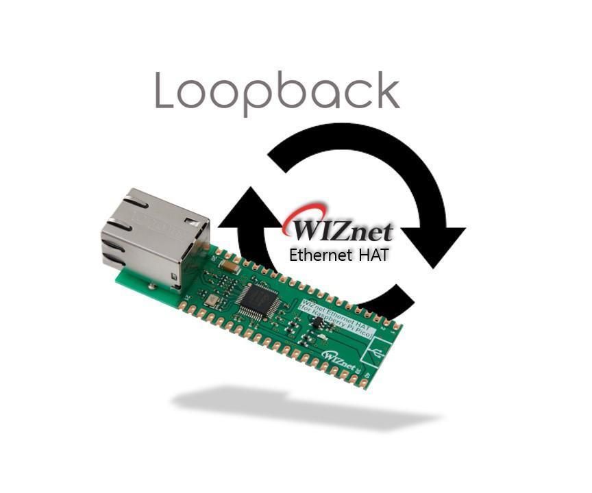 WIZnet Ethernet HAT[RP2040] + Loopback