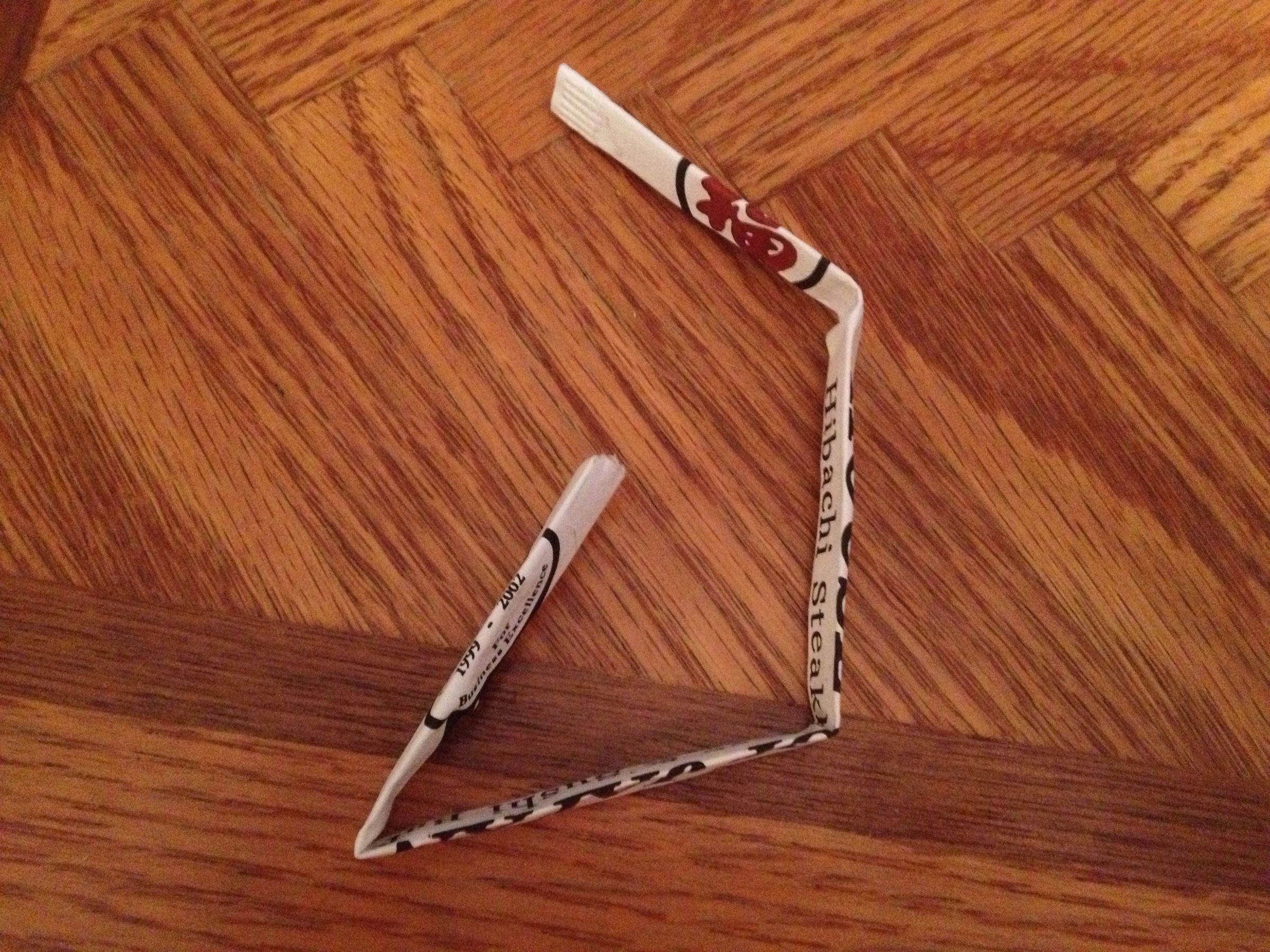 Chopstick Rest Made From Chopstick Wrapper 9 Steps Instructables
