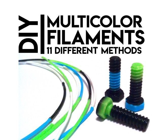 DIY Multicolor Fused Filaments: Review & New Technique