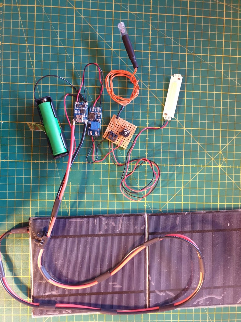 AMAZING DIY Solar Powered Outdoor LED Circuit Diagram