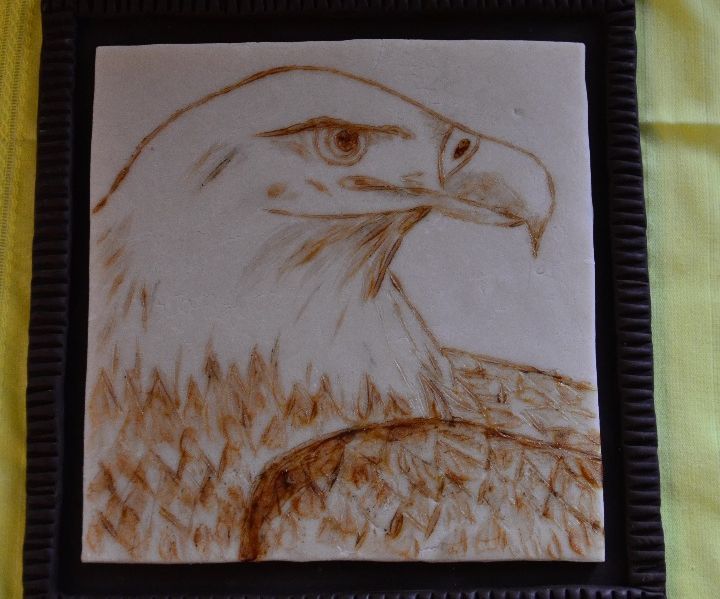 Caramelized Marzipan Edible Painting