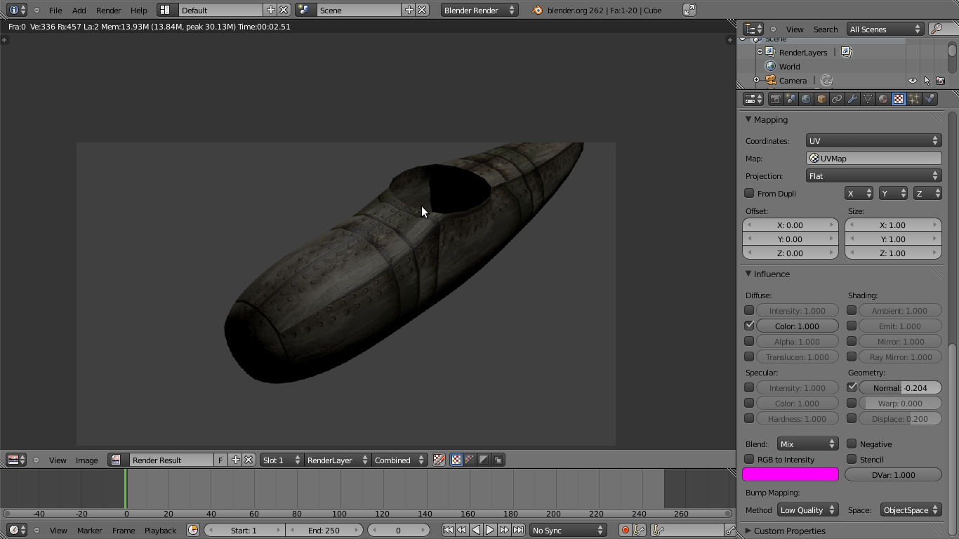 Modelling in blender: airplane part 1