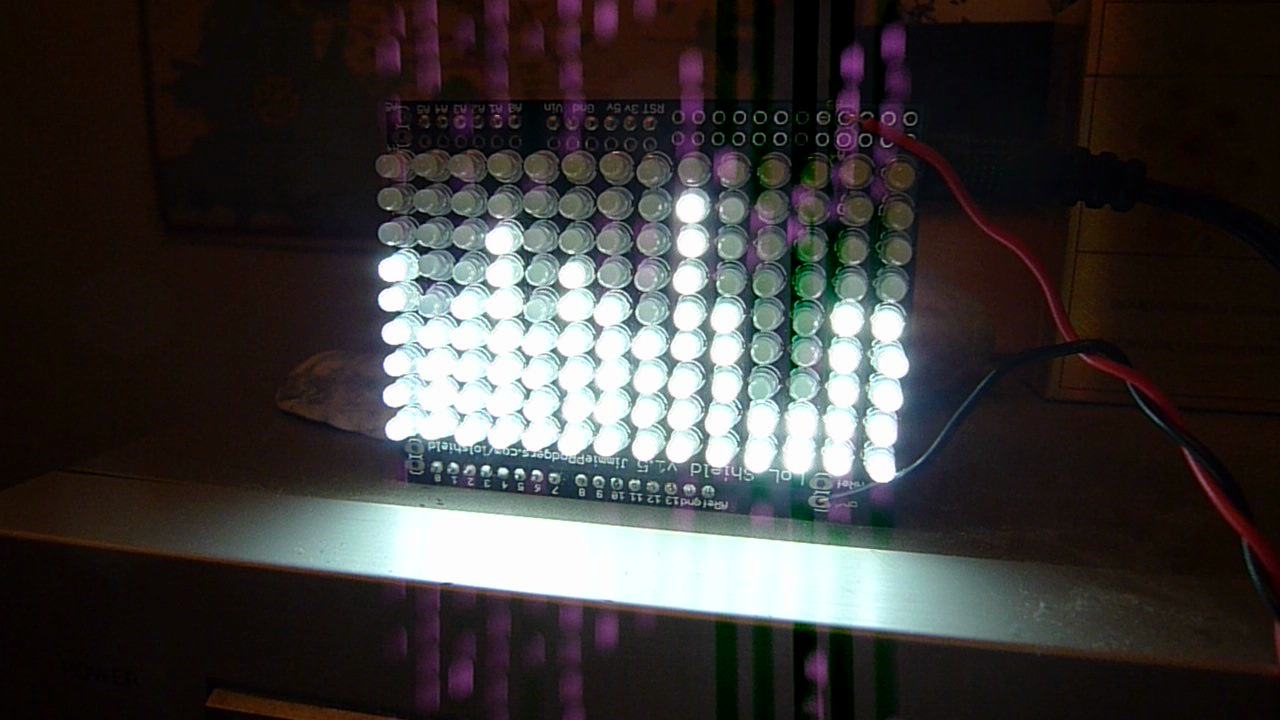 LoL Shield Audio Spectrum VU Meter