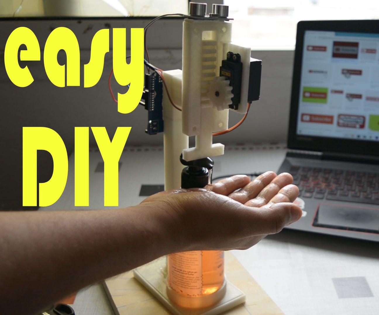 How to Make Automatic Soap Dispenser - 3D Printed !!