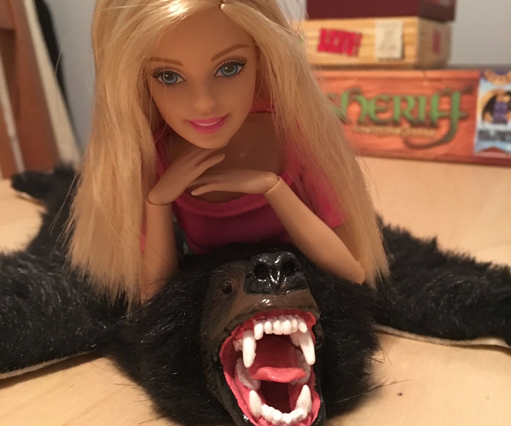 Bear Skin Rug Faux Fur Miniature 6 Steps (with Pictures