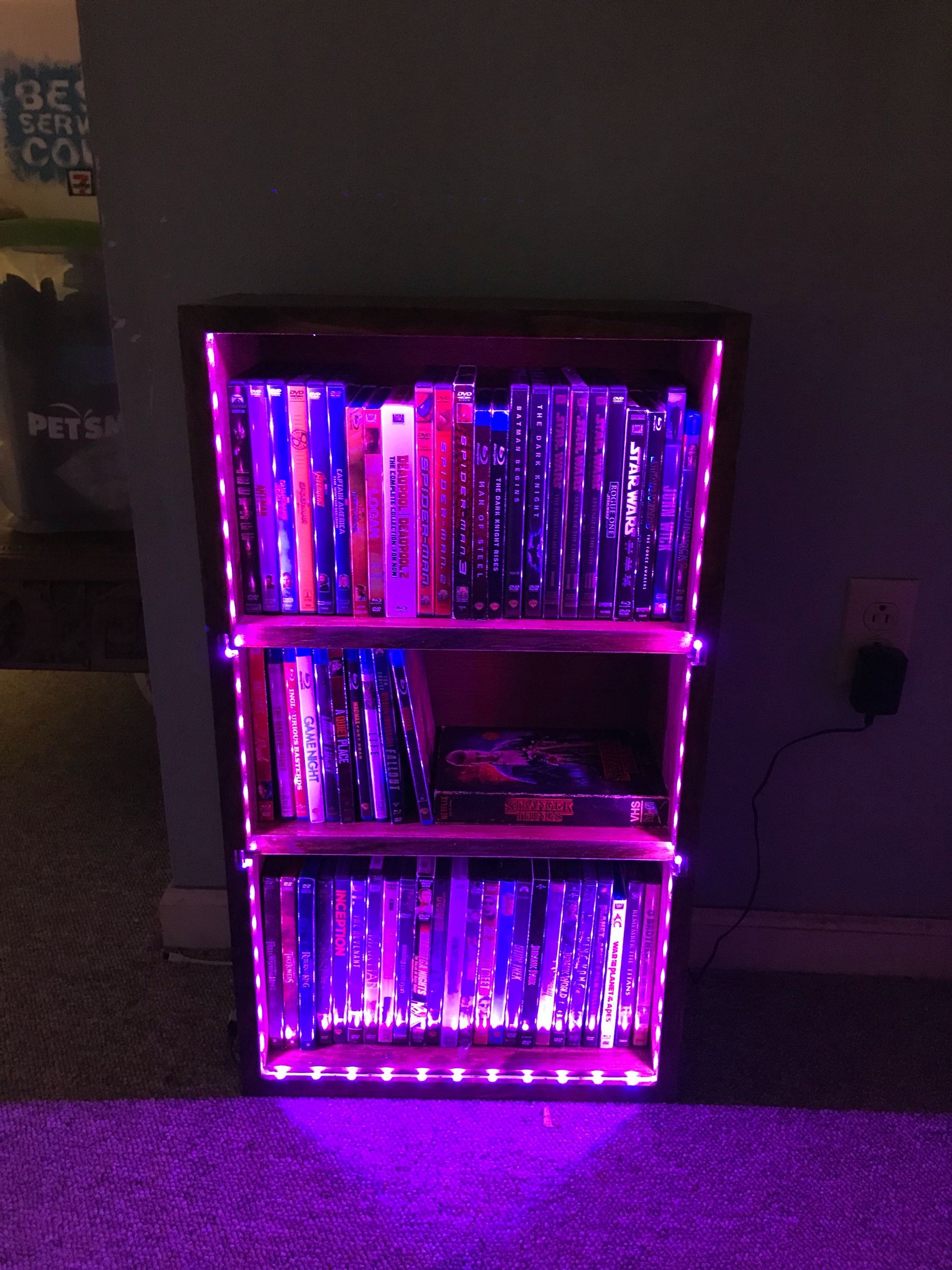 LED DVD and Bluray Shelf 6 Steps (with Pictures) Instructables
