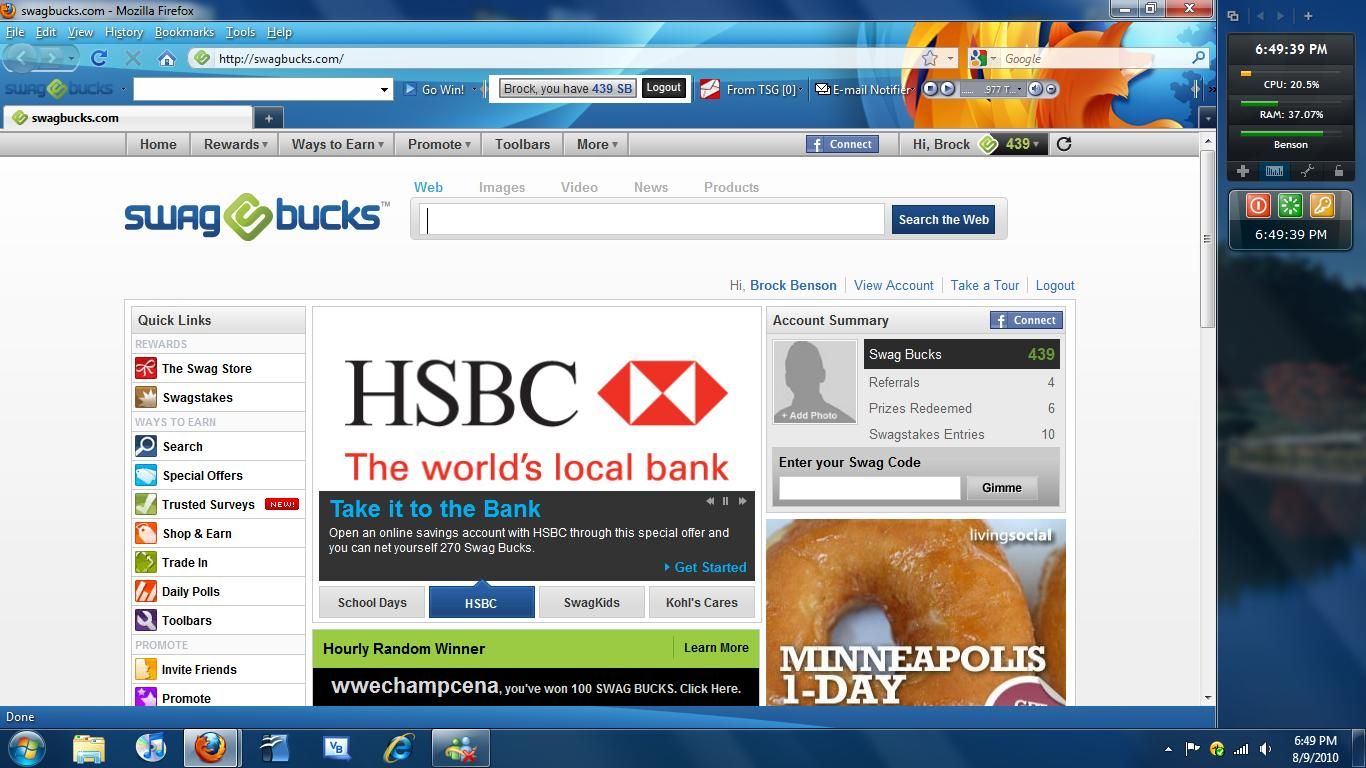 SwagBucks and Free Stuff