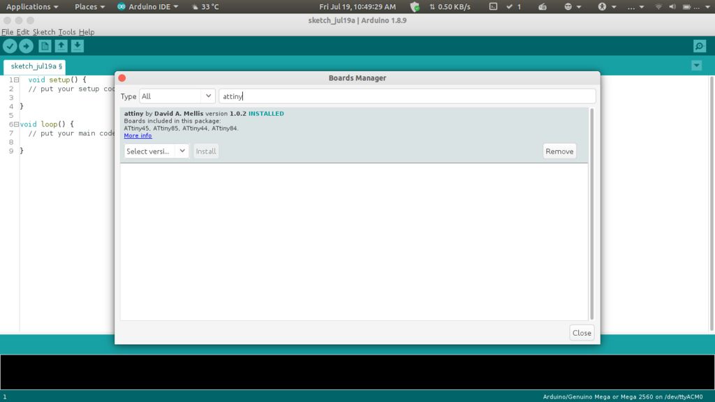How to Burn ATTiny85 Using Arduino-Mega As ISP | Trybotics