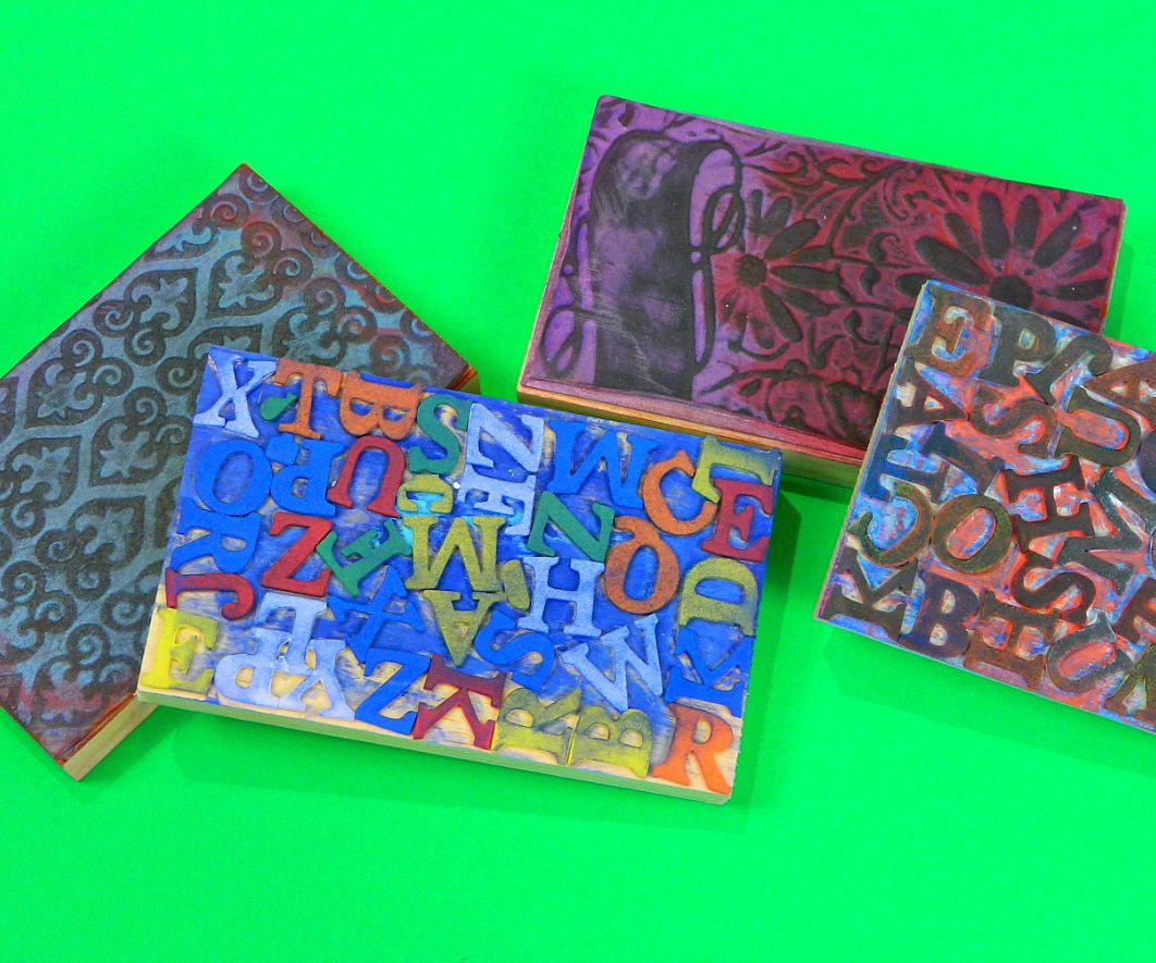 Huge Rubber Stamps and Mixed Media Envelopes
