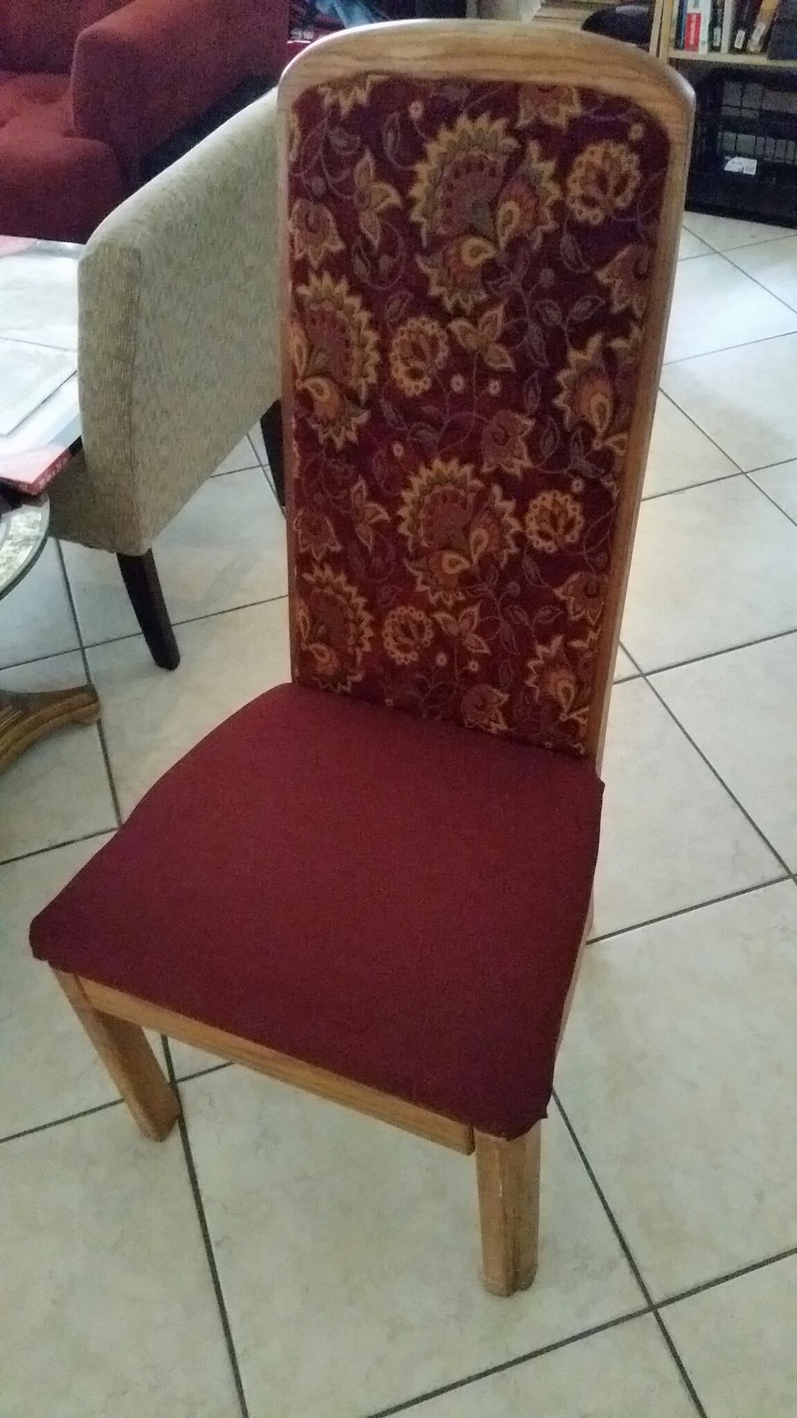 Reupholster Fabric Dining Room Chairs. With Bonus Use Scraps to Make