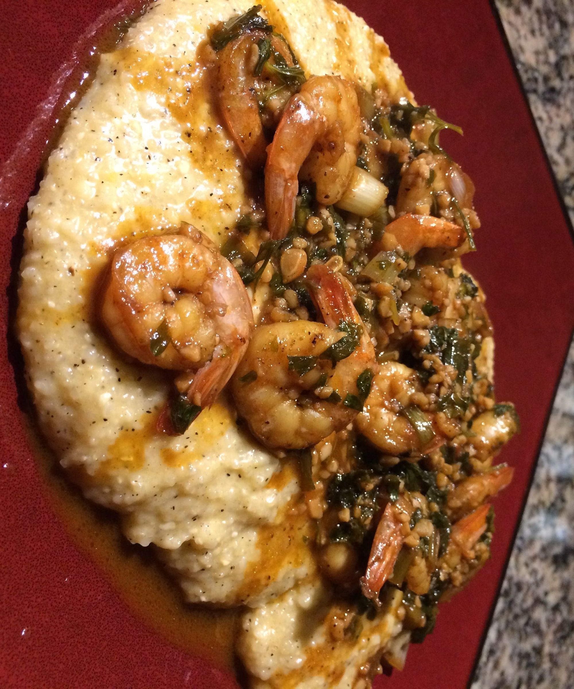 Cheesy Shrimp and Grits