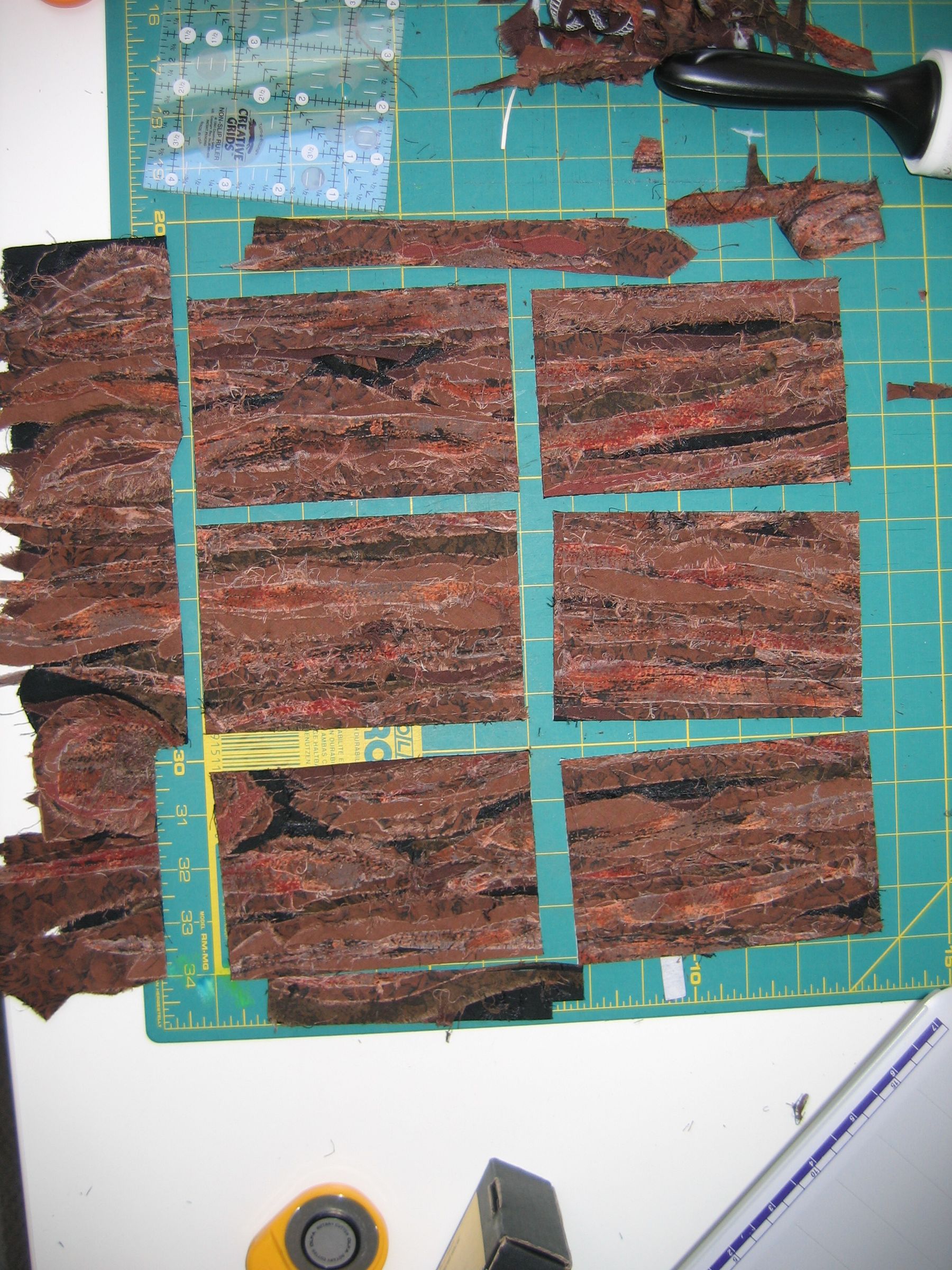 Fiber Postcards - Tree Bark