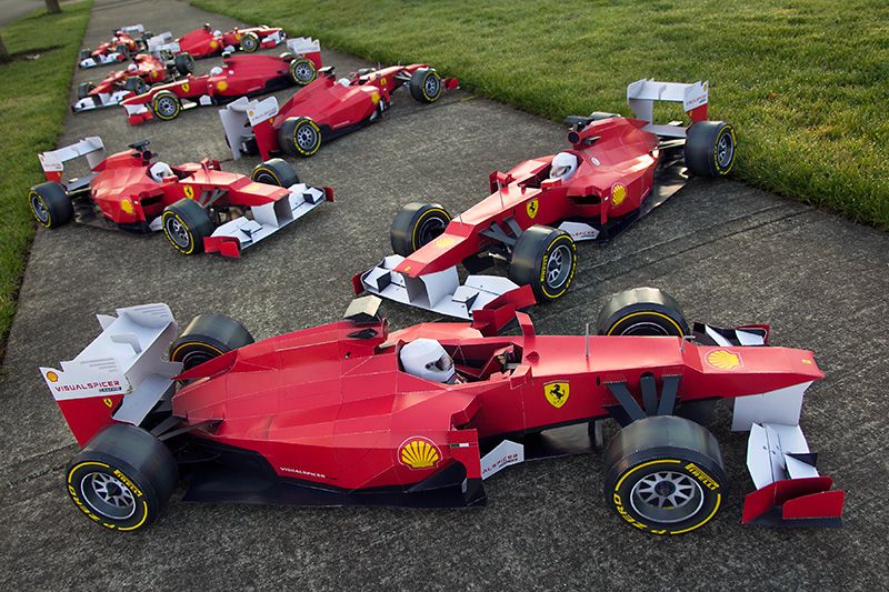 Ferrari F1 - Papercraft Racer