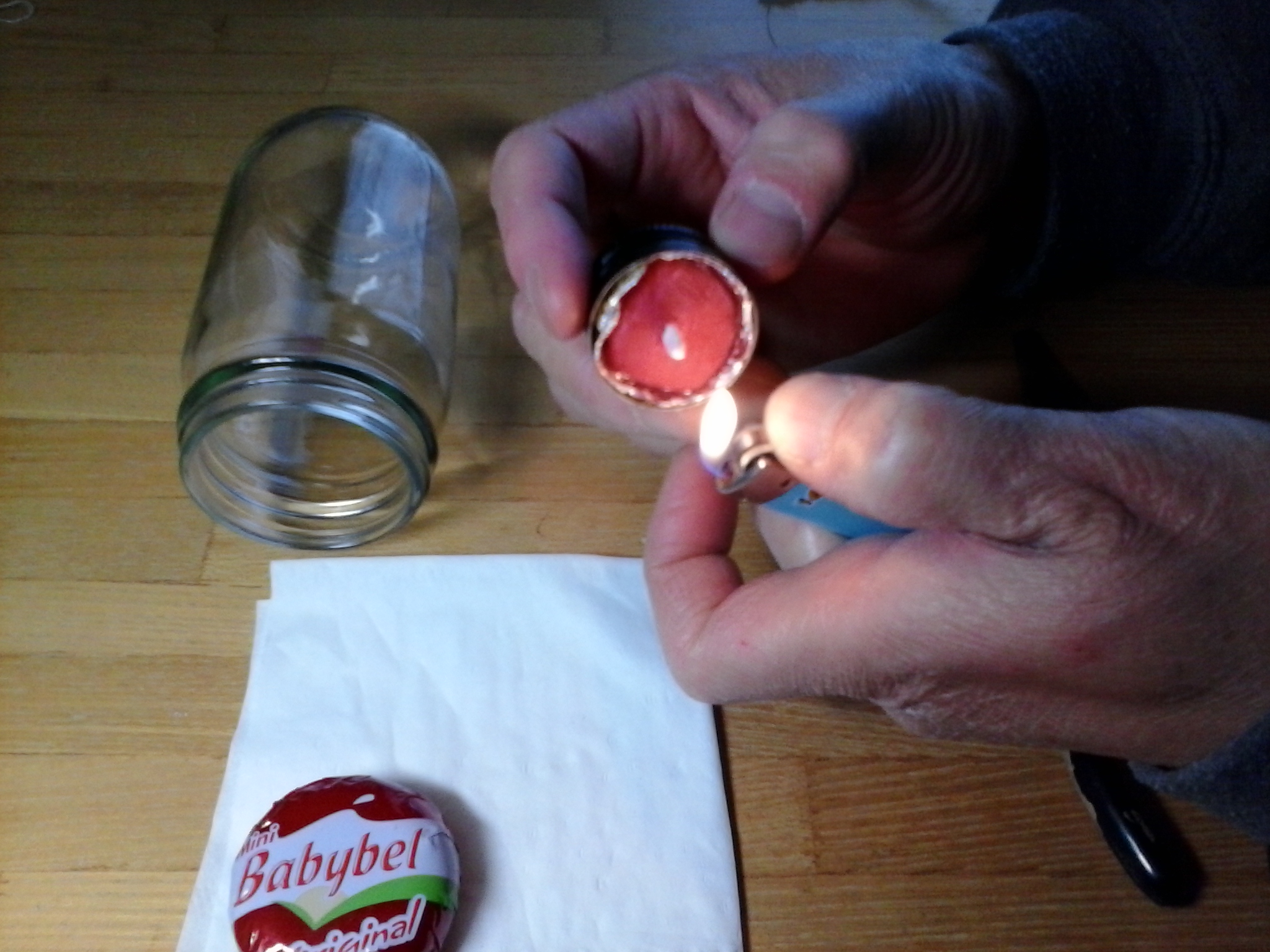Babybel Candle 8 Steps Instructables