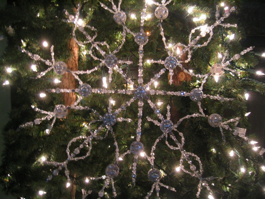 Soda Caps Into Snowflakes