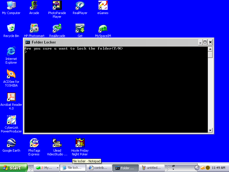 Simple Folder Locker