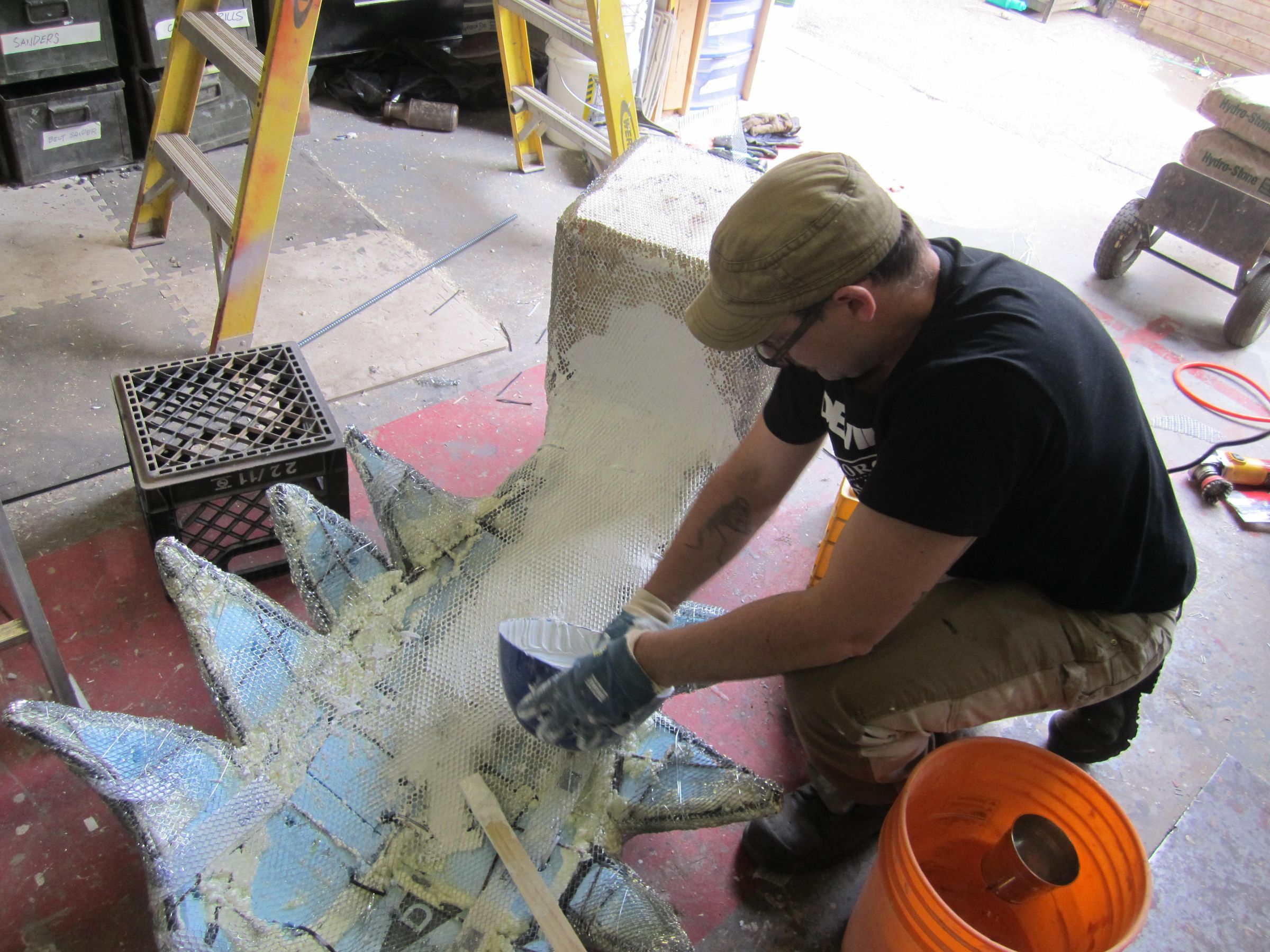 Beetlejuice Concrete Art Chair 5 Steps (with Pictures) Instructables