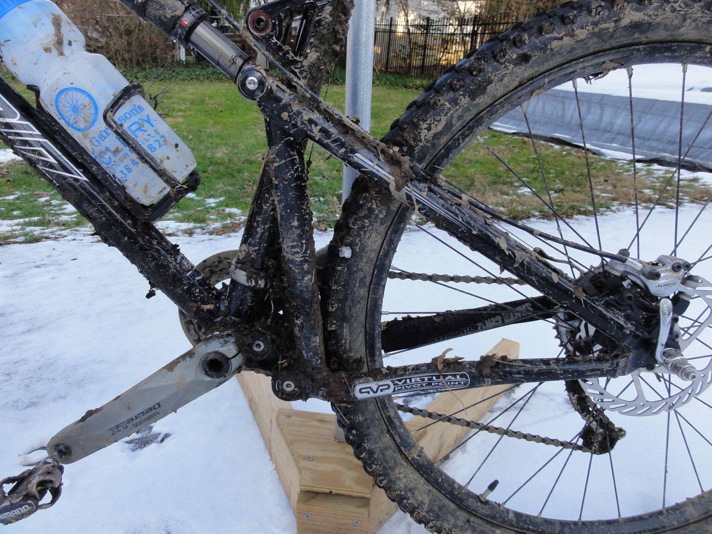 Portable and Winter Mountain or Cyclocross Bike Washing Tip