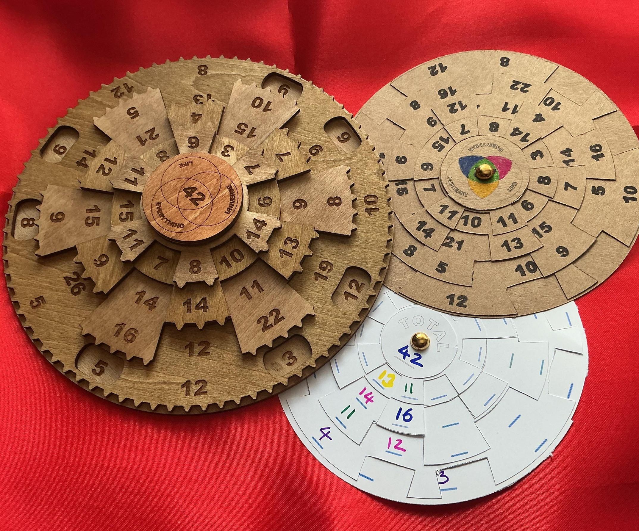The Great Burglar Puzzle - Wood, Paper or Card - Full Templates Included, This One Is HHGTTG Inspired to Equal 42