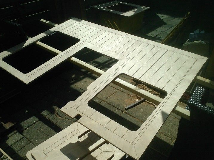 Faux (fake) Cheap Teak Deck From Plywood