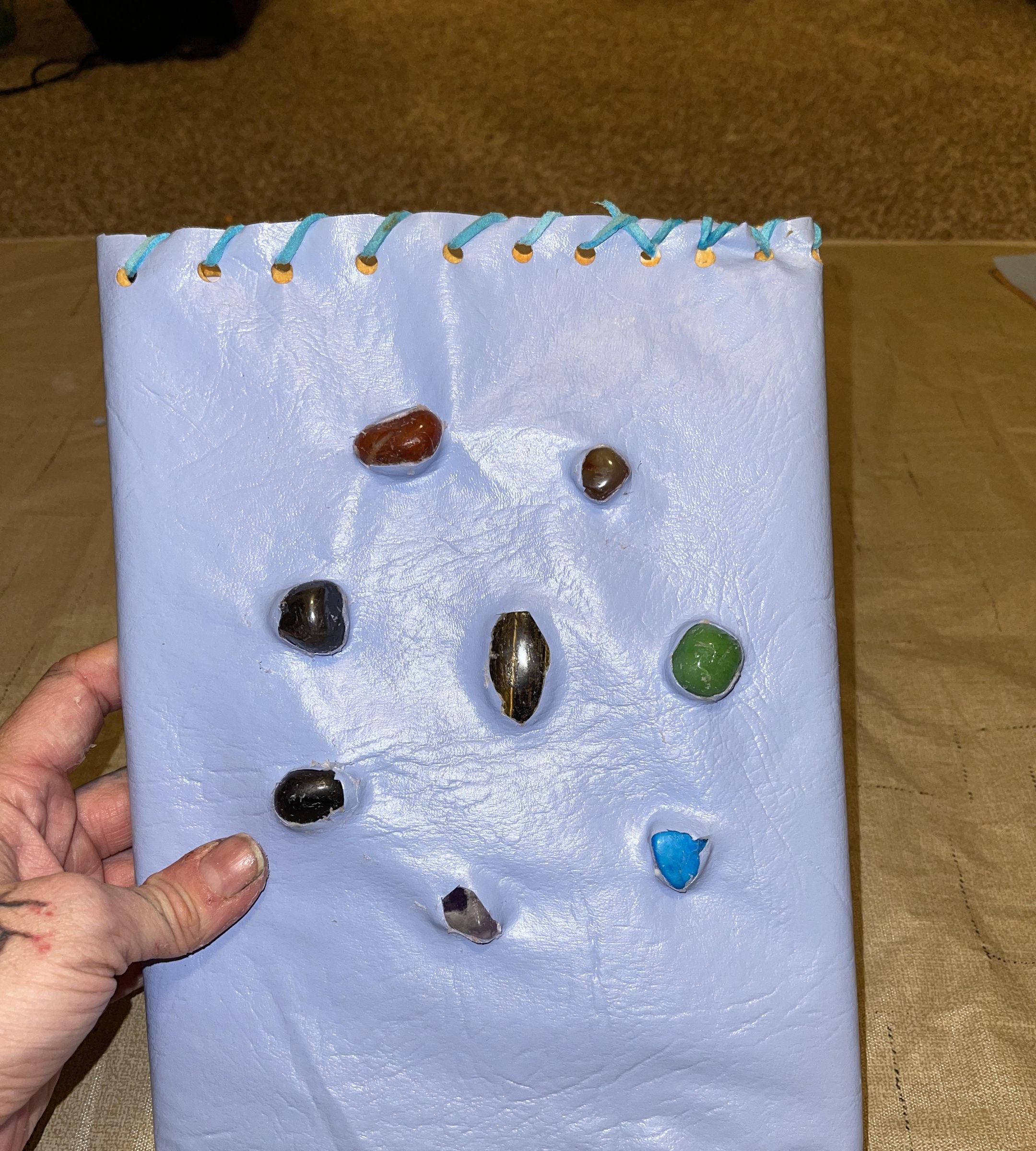 1 Hour Dollar Store Reusable Leather Journal Cover