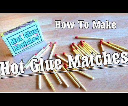 How to Make Hot Glue Matches - *SO EASY*