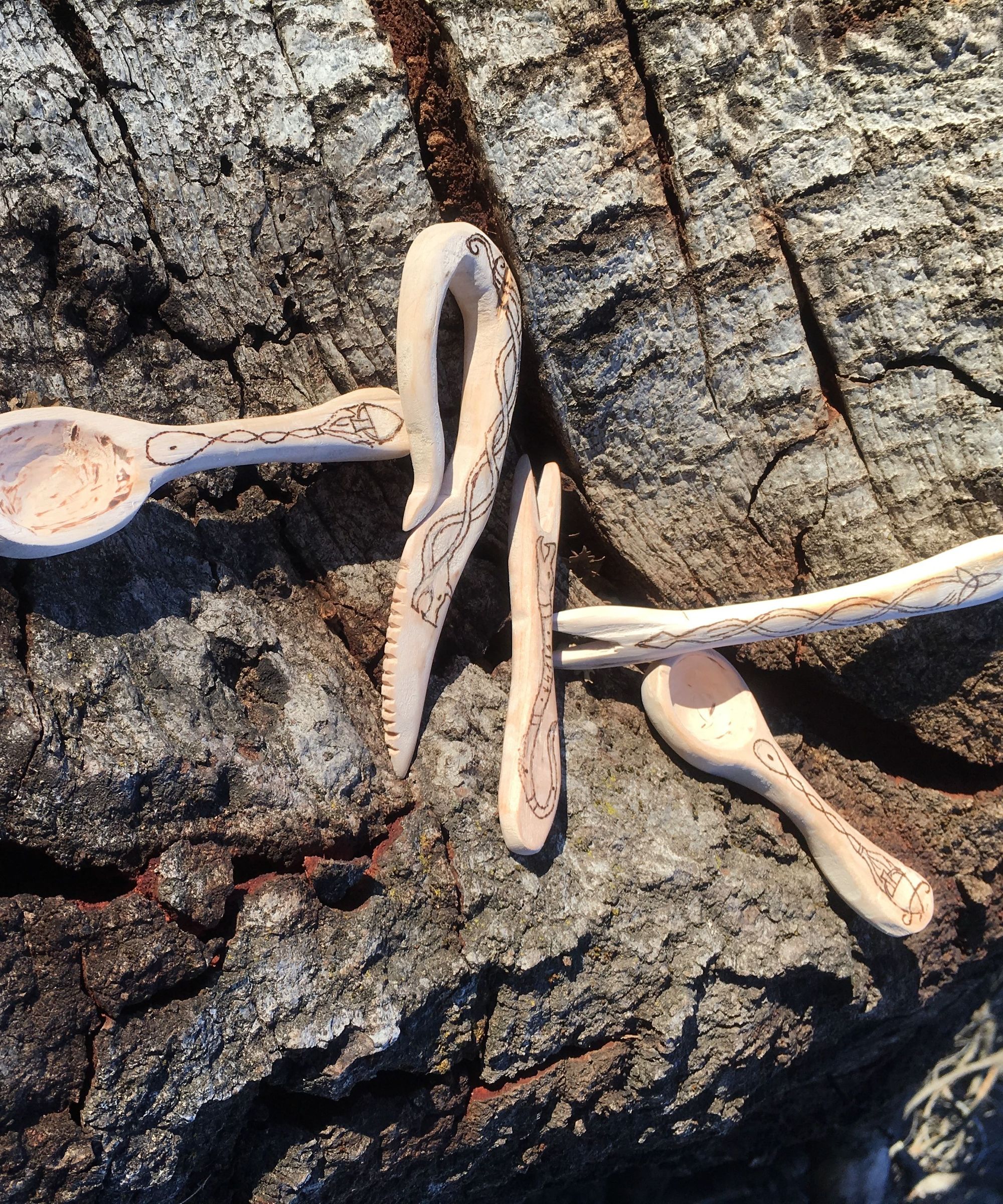 Making Viking Utensil-things.