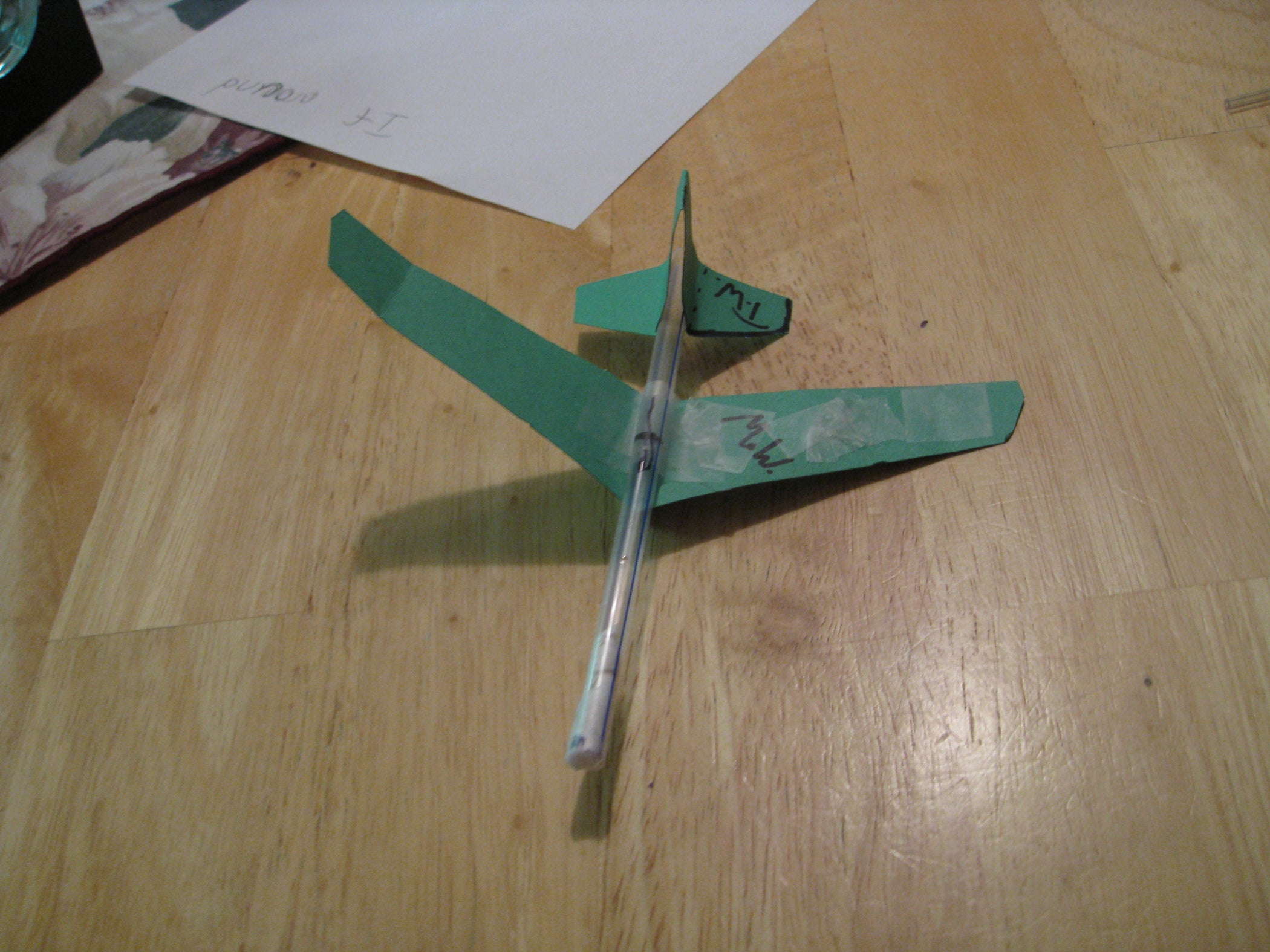 Awesome Straw Plane 6 Steps Instructables