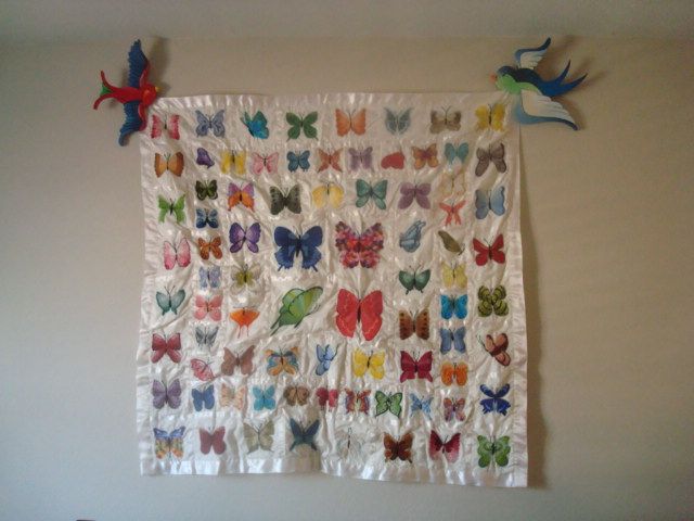 Tattoo-Style Swallow Quilt Holders