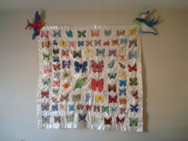 Tattoo-Style Swallow Quilt Holders