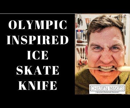 Olympic Inspired Ice Skate Knife