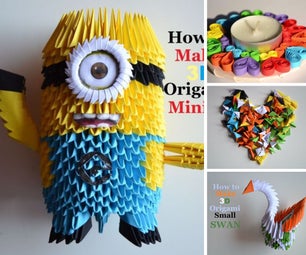 3D Origami & Quilling & Crafts